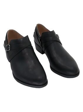 LifeStride Adley Black Ankle Bootie Buckle Strap Shoes Size 11M